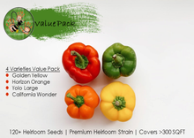 Load image into Gallery viewer, Bell Peppers Collection Value Pack (4 Varieties)